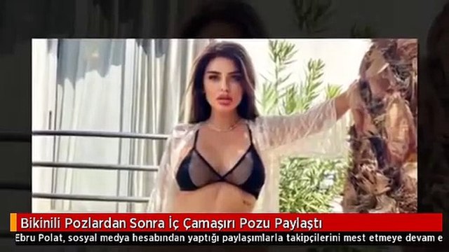 Ünlü şarkıcı Ebru Polat, iç çamaşırlı pozuyla yürek hoplattı