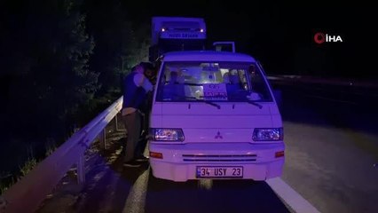 Anadolu Otoyolu'nda ekipleri harekete geçiren kaza