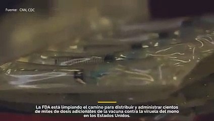 La FDA alista el camino para la distribución y administración de 786 mil dosis más de la vacuna contra la viruela del simio en los EE. UU