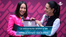 Sheinbaum entrega llave de la CDMX a la primera mexicana en visitar el espacio