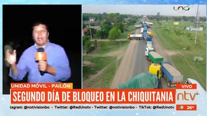 2do. día de bloqueo en la Chiquitana