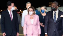 US House Speaker Nancy Pelosi arrives in Taiwan as Beijing announces live-fire military drills