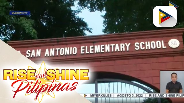 San Antonio Elem. School sa Quezon City, sinimulan na rin ang Brigada Eskwela; San Antonio Elem. School, nakatuon sa pagpapanatiling toxic-free ang paaralan