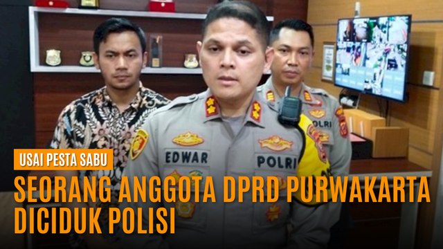 Usai Pesta Sabu, Seorang Anggota DPRD Purwakarta Diciduk Polisi