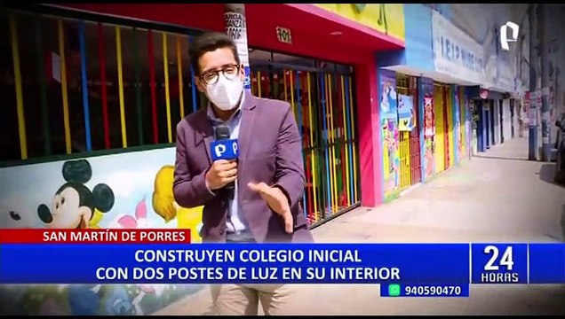 Enel sobre nido con 2 postes de luz en su interior: Exhortamos a respetar normas de construcción