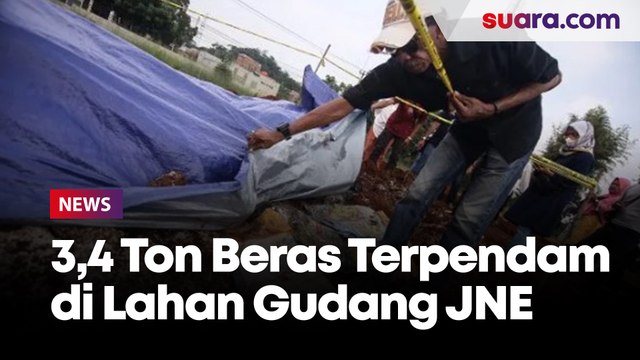 Update Terkini: Polisi Sebut Ada 3,4 Ton Beras yang Terpendam di Lahan Dekat Gudang JNE Depok