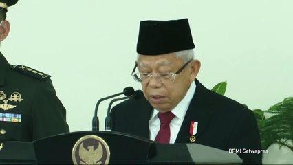Wakil Presiden Beri Sambutan pada Acara Pelantikan Pamong Praja Muda PPM Lulusan IPDN Angkatan XXIX Tahun 2022