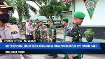 Perkokoh Sinergitas TNI-Polri, Kapolres Simalungun Kunjungi Di Batalyon Infanteri 122Tombak Sakti