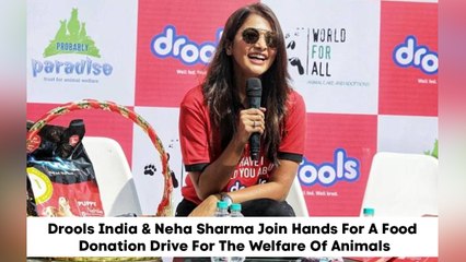 Drools India & Neha Sharma Join Hands For A Food Donation Drive For The Welfare Of Animals