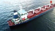 Ukrayna'dan çıkan ilk tahıl yüklü gemi İstanbul Boğazı'nda