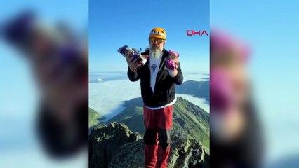 Altıparmak zirvesine tırmanan dağcıdan 'çöp' tepkisi