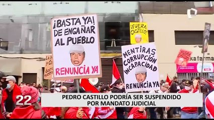 Presidente Pedro Castillo podría ser suspendido por mandato judicial, según constitucionalistas