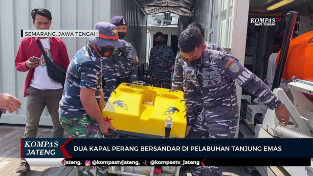 2 Kapal Perang Bersandar di Pelabuhan Tanjung Emas Semarang