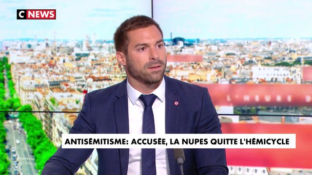 Julien Odoul : «Les députés d'extrême gauche sont les porte-parole des frères musulmans à l'Assemblée nationale. Pourquoi ? Parce qu'ils ont un électorat qui est 100% antisémite»
