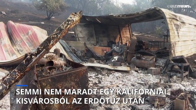 Egy teljes települést pusztítottak el a lángok Kaliforniában