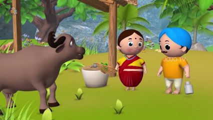 Magical Buffalo Story | Hindi Moral Stories for Kids | JOJO TV Kids