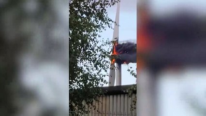 Wind Farm catches fire in Hull
