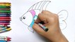 Drawing Fish For Kids l Multicolor Fish Drawing For Kids l Drawing For Kids l Drawing Coloring Art