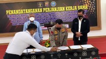 Polda Banten Bersama BNNP Banten dan Kanwil Kemenkumham Banten Gelar Penandatanganan MoU