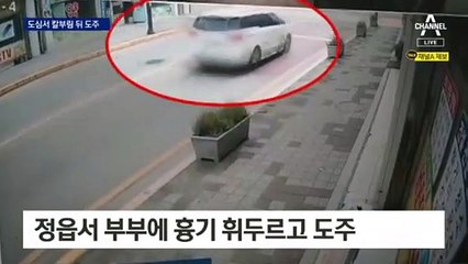 흉기난동 뒤 도주…고속도로 위 검거작전