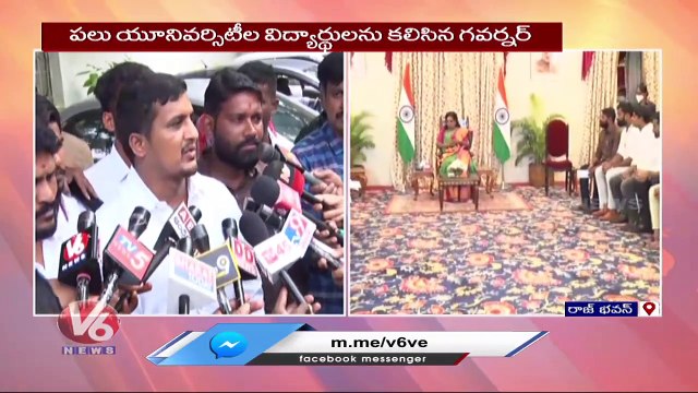Governor Tamilisai Meets University Students | Raj Bhavan | V6 News (1)