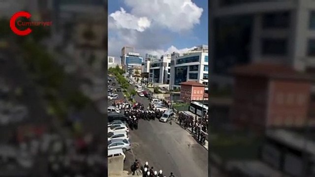 Yapı Yapı işçileri hakları için eylemde