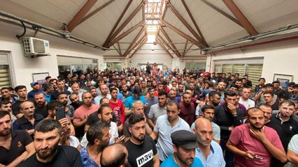 Bayrampaşa halinde hamallardan eylem