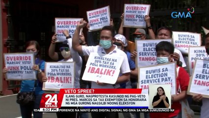 Malacañang, nilinaw na hindi tinatanggalan ng benepisyo ang mga poll worker kundi inaayos lang ang sistema ng pagbubuwis | 24 Oras