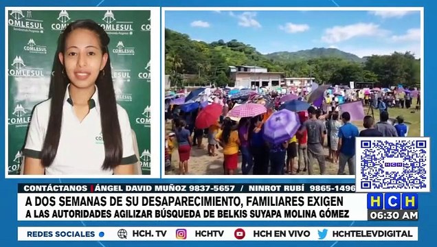 “La queremos viva” | Familiares de joven desaparecida hace 14 días en Intibucá exigen respuestas