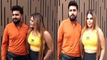 Rakhi Sawant Spotted with Bf Adil Khan Outside Gym and talks about their Music Video| *Spotted