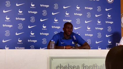 Kalidou Koulibaly speaks at his first Chelsea press conference