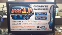 Gigabyte GA-X58-USB3 NVME M.2 SSD MODLU BIOS YÜKLEME NVME M.2 SSD TEST