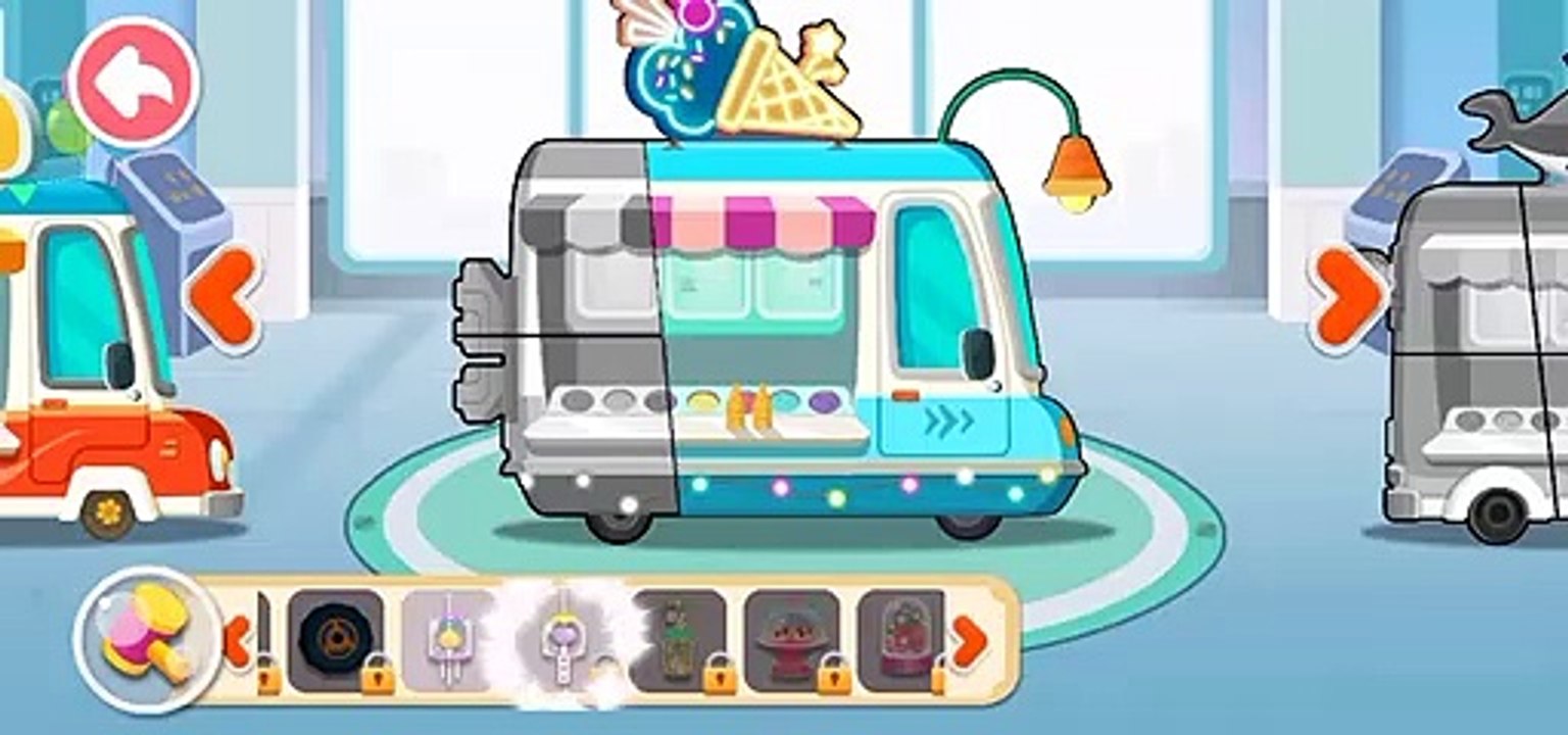 Baby panda Ice-cream Track  kids Animation chaneal  Baby panda animation video for kids  (7)