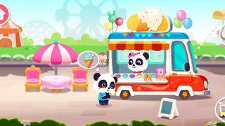 Baby panda Ice-cream Track  kids Animation chaneal  Baby panda animation video for kids  (5)