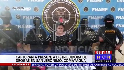 Por distribución de drogas detienen a presunta MS13 en Comayagua