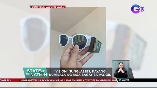 Sunglasses para gabayan ang mga visually impaired, gawa ng isang teenager | SONA