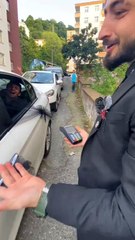 Düğün konvoyunda pos cihazı ile bahşiş