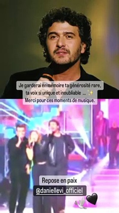 Lara Fabian rend hommage à Daniel Levi.