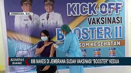 Baru 696 Nakes di Jembrana yang Sudah Vaksinasi Booster Kedua!