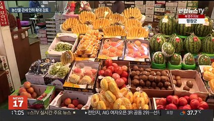 추석 물가 비상…농산물 관세 인하 확대 검토