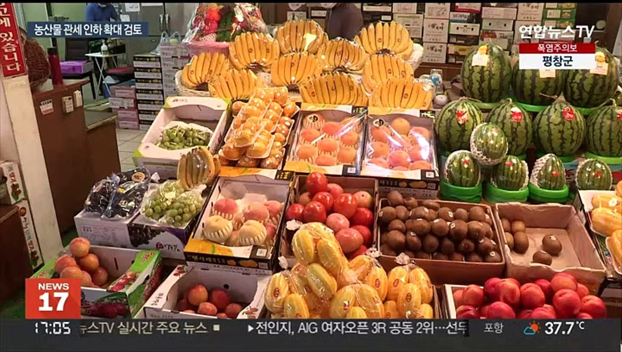 추석 물가 비상…농산물 관세 인하 확대 검토