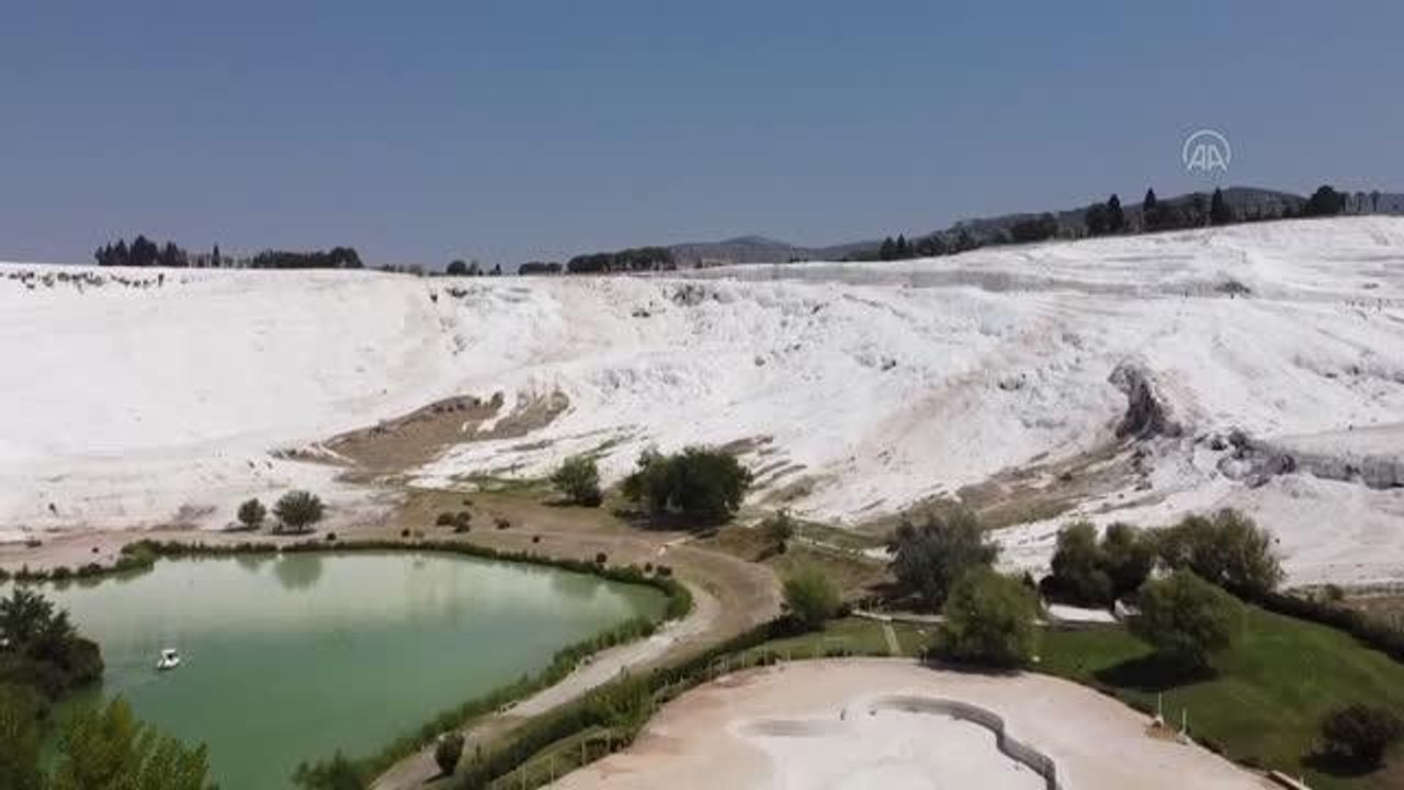 Denizli gündem haberleri | Pamukkale yaz sıcaklarında da turistlerin gözdesi