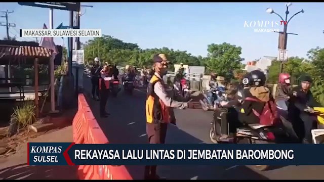 Dishub Makassar Rekayasa Lalu Lintas di Jembatan Barombong