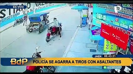 Jaén: Robo frustrado a un agente bancario deja dos heridos