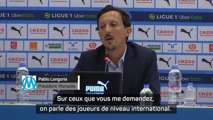 Marseille - Longoria : "Veretout et Sanchez sont des joueurs de niveau international"