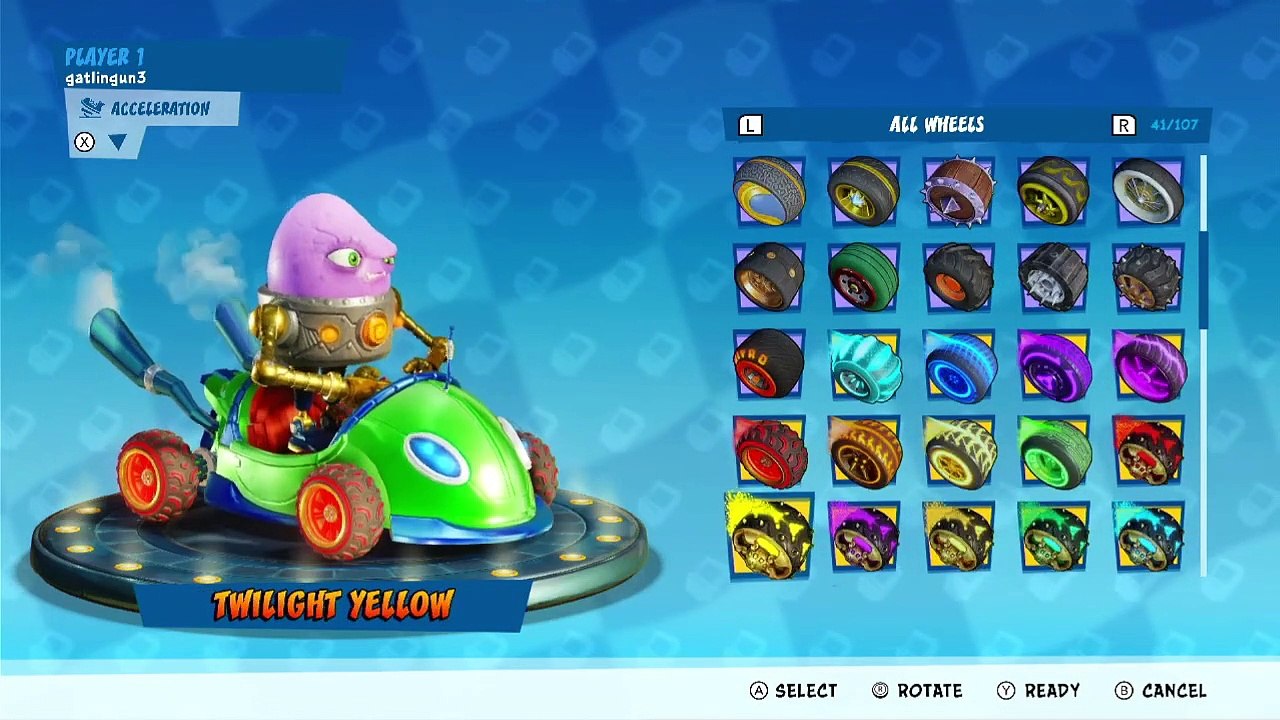 Crash Team Racing Nitro-Fueled - Team Trance Kart x All Wheels Showcase