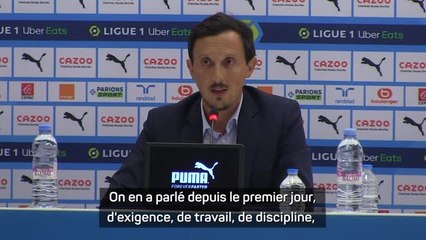 Marseille - Longoria sur la réunion : "Exigence, travail, discipline, il a fallu rappeler ça à tout le monde"