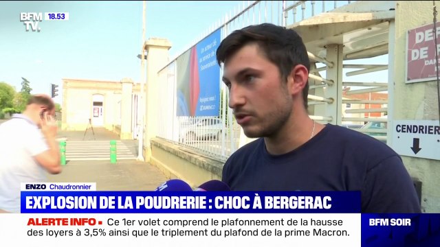 Bergerac: ce chaudronnier explique avoir entendu entre 6 et 7 explosions