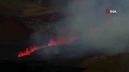 İzlanda'da volkanik hareketlilik: Magma yeryüzüne çıktı