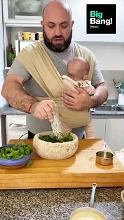 Las recetas de Leo Bouzada en BigBang: hoy, fideos con crema y pesto